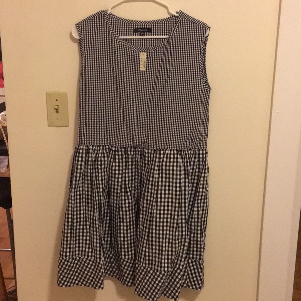 Black & White Gingham Madewell dress